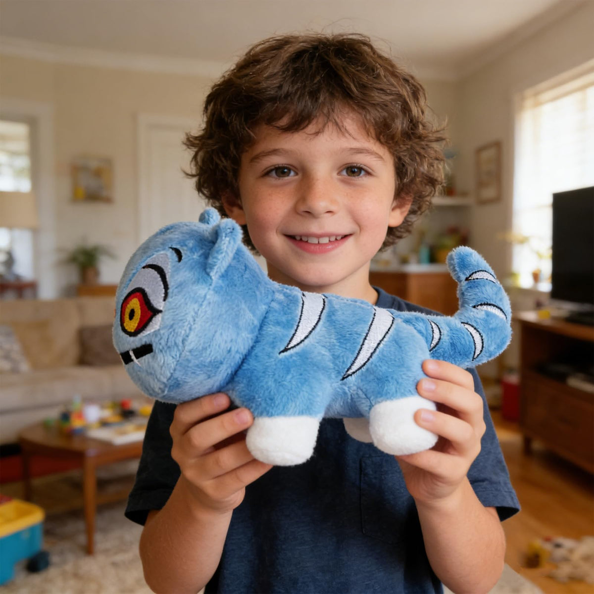 BINHSHUANH Blue Tiger Plush makes a thoughtful gift for kids and adults seeking comfort.