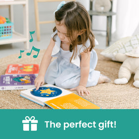 Binibi Estrellita bilingual layout with lyrics supports language learning through music