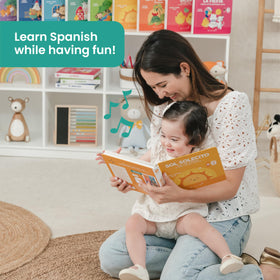 Binibi Sol Solecito supports bilingual learning with phonetic guides for caregivers.