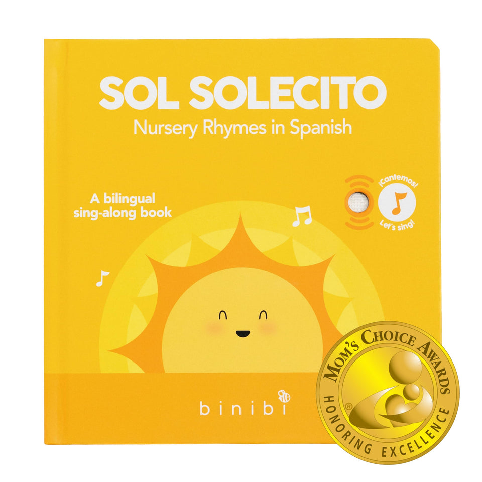 Binibi Sol Solecito cover design invites curious toddlers to explore music and language.