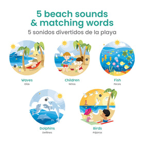 Binibi toddler-friendly large buttons support motor skill development during bilingual sessions.