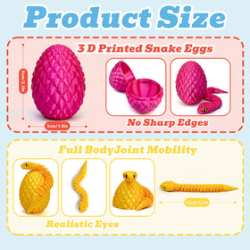 Binvin articulated snake design offers smooth movement and satisfying fidgeting