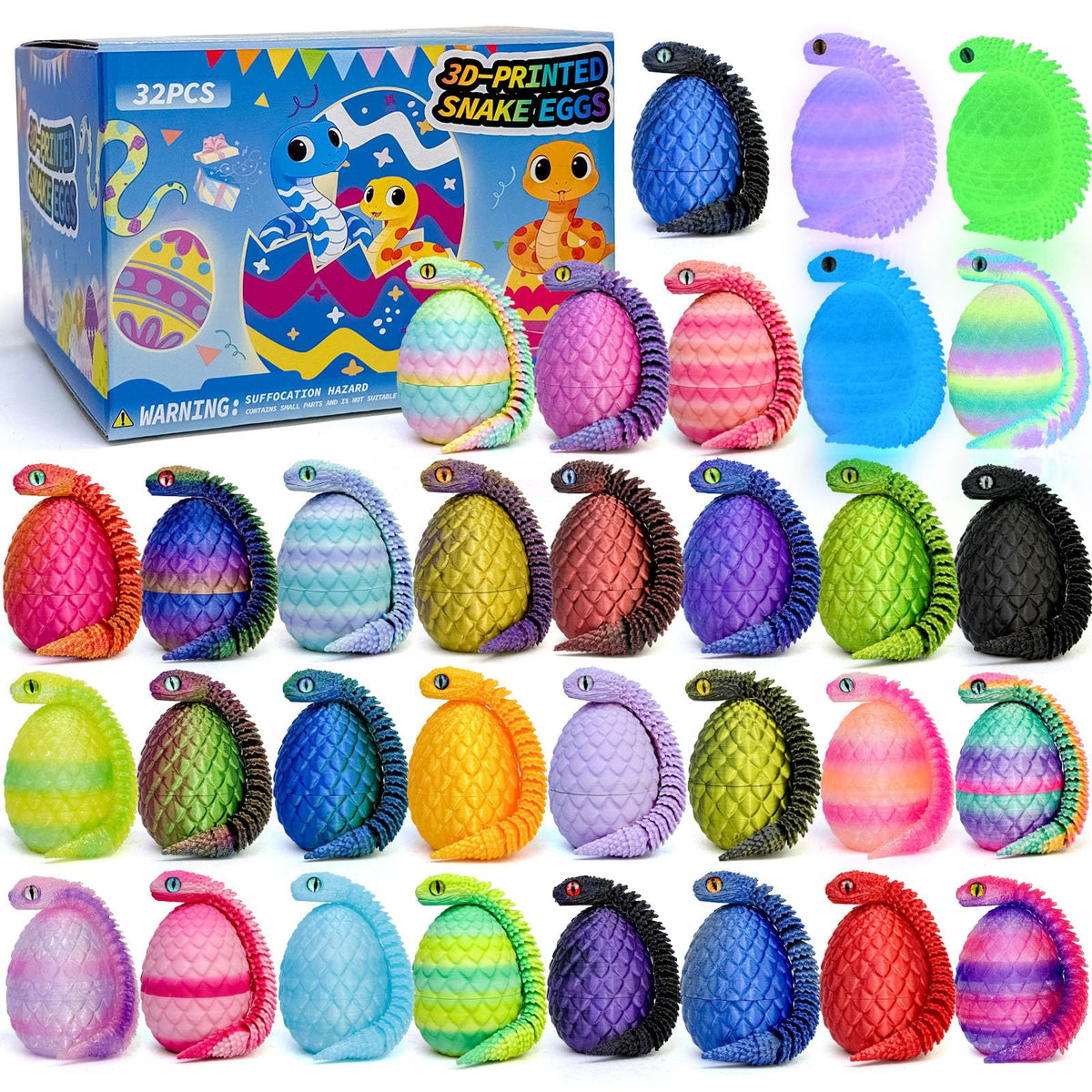 Binvin snake toy egg surprise reveal, perfect Easter filler and gift