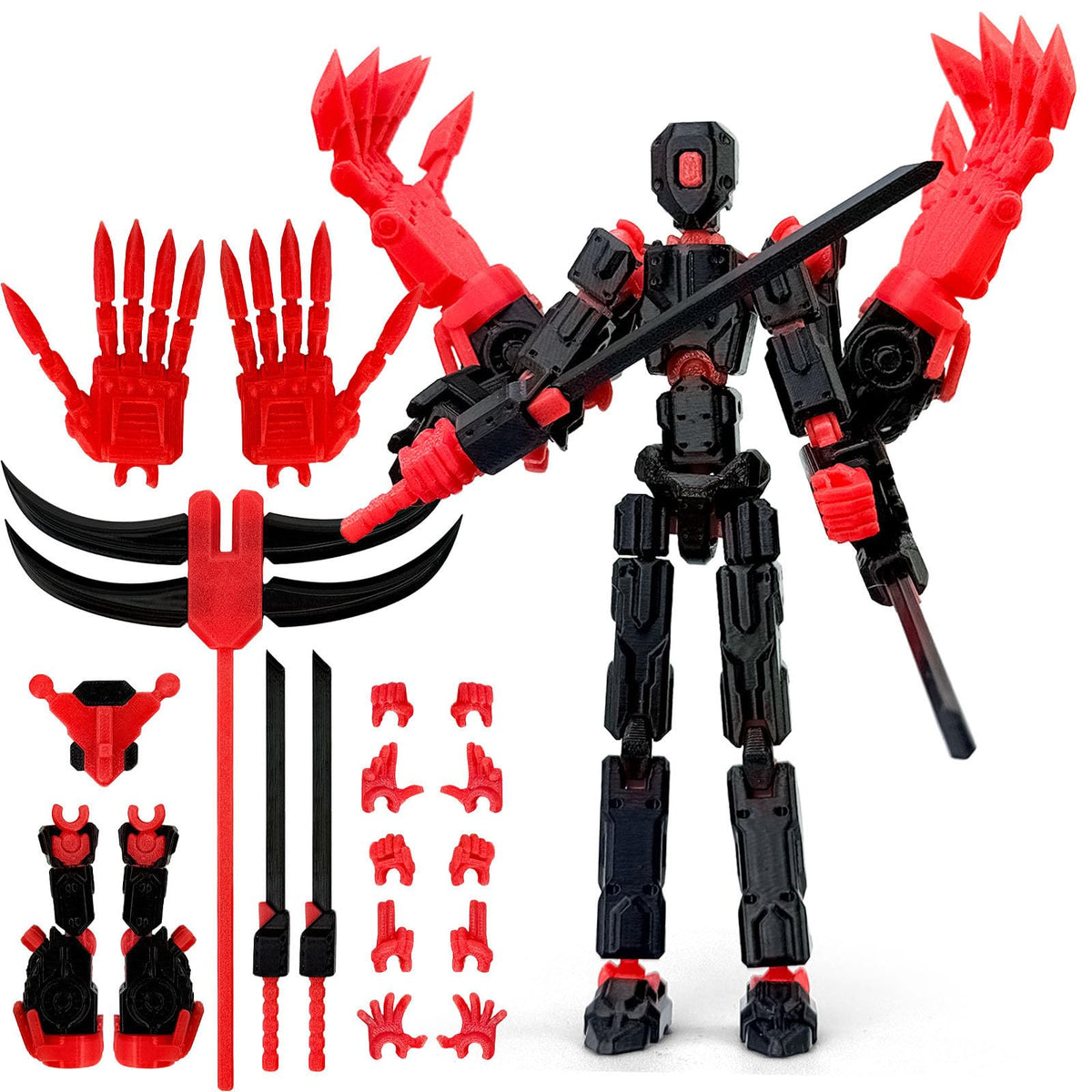 Binvin T13 action figure in full assembly for immediate display and play.