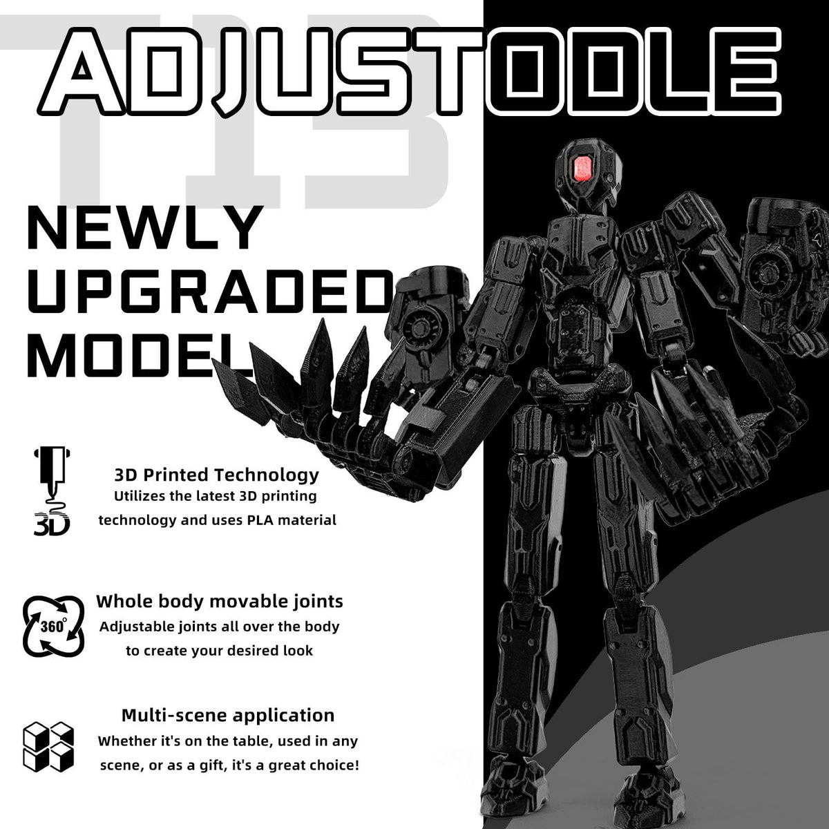Binvin T13 PETG durable material ensures lasting display and play sessions