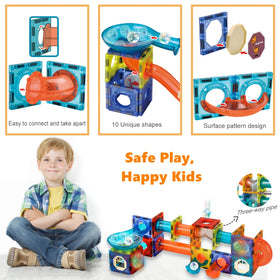 BINZKBB magnetic tiles assembly area shows kids building with hands-on precision and fine motor development.