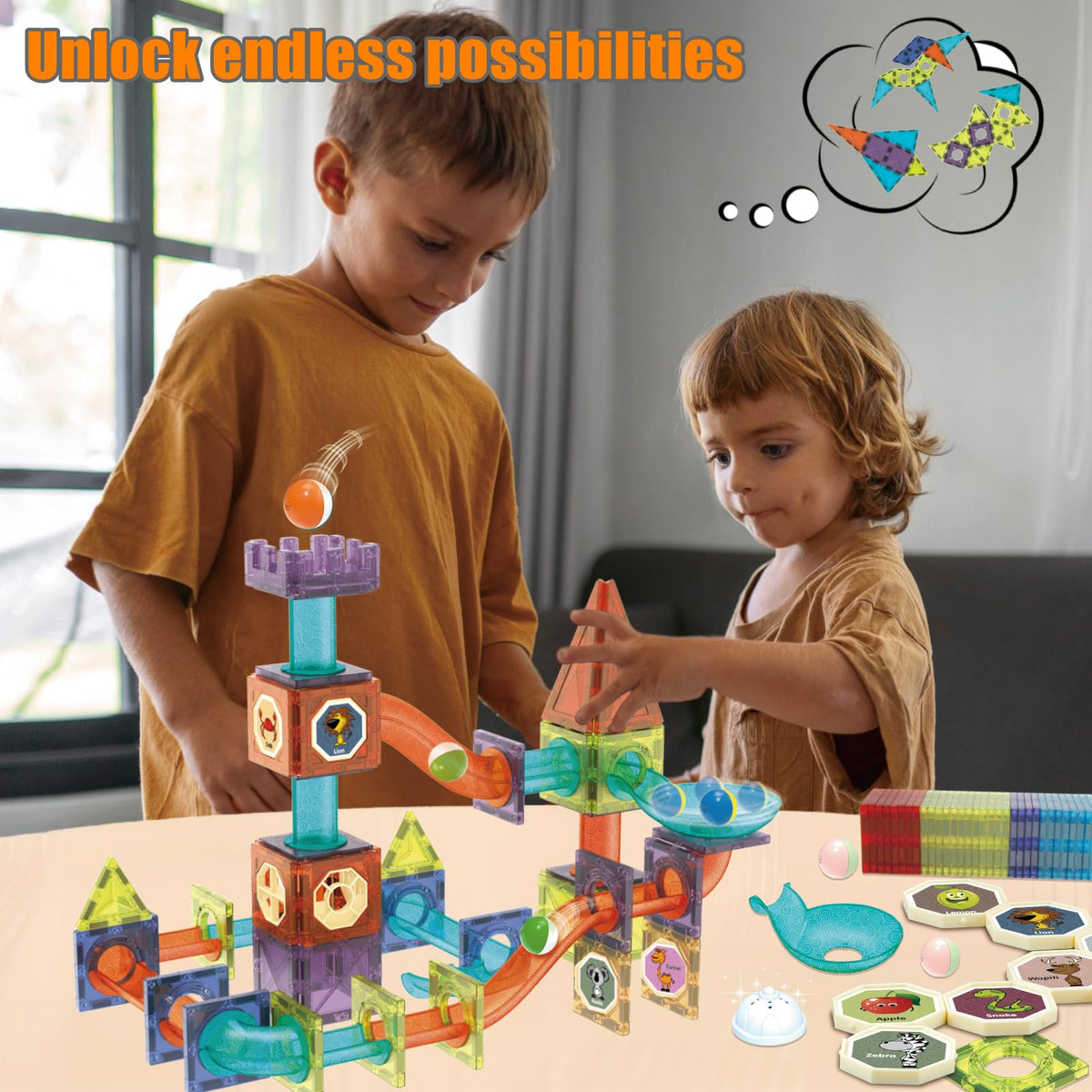 BINZKBB centrifugal funnel helps start marble runs and maintain flow.