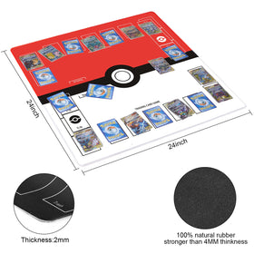 Biouai playmat anti-skid base keeps cards in place during battles.