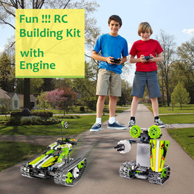 BIRANCO 3in1 build models spin car highlights smooth 360 degree turning on varied surfaces