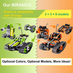 BIRANCO 3in1 build models tumbler robot demonstrates versatile construction for STEM exploration