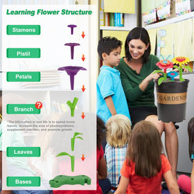 BIRANCO colorful flower pieces showcase safe, smooth edges for little fingers.