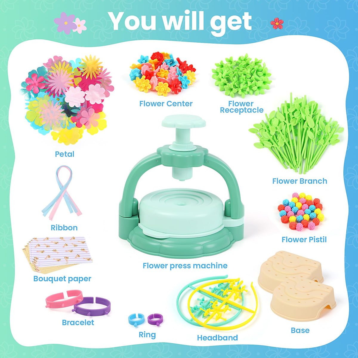 BIRANCO DIY flower centers add sparkle while teaching easy assembly
