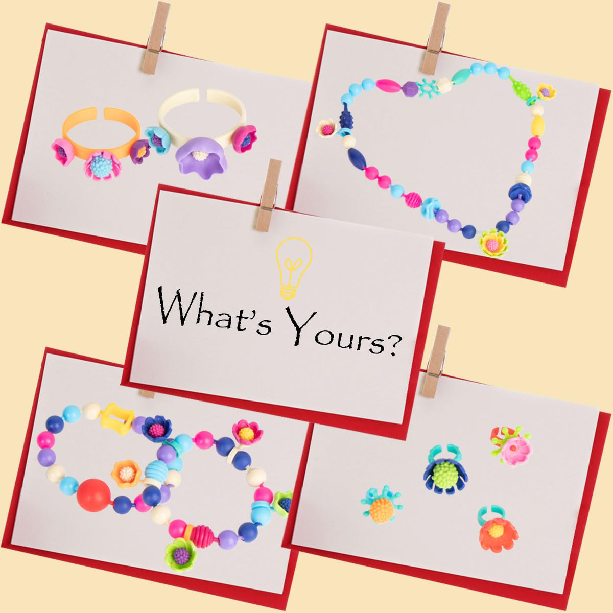 BIRANCO Pop Beads assembly ring in kid-friendly setup