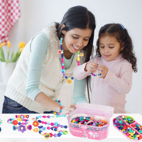 BIRANCO Pop Beads kids hands crafting at home