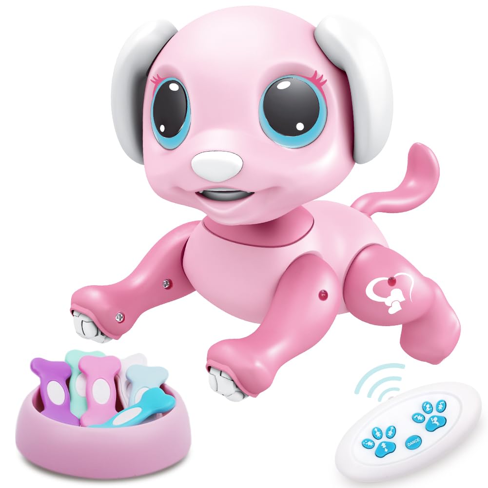 BIRANCO remote control dog pink, ideal for active play and learning.