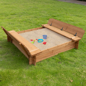BIRASIL outdoor backyard sandbox ready for imaginative play