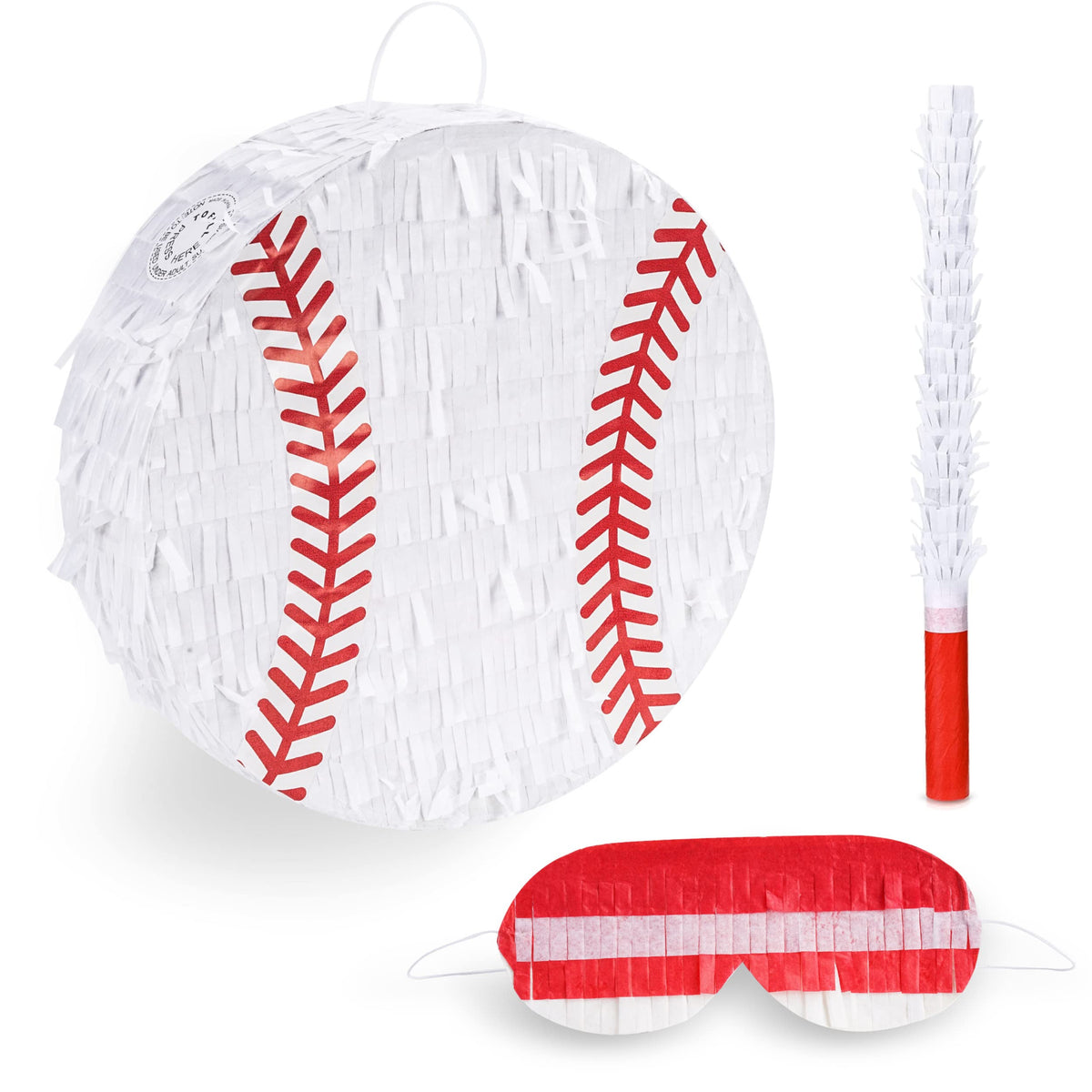 Birchio baseball pinata bundle for parties, sturdy design for long-lasting decoration.