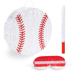 Birchio baseball pinata bundle for parties, sturdy design for long-lasting decoration.