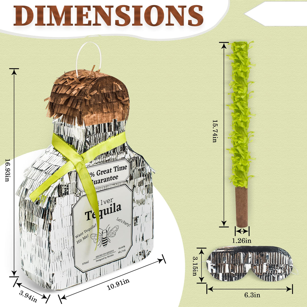 BIRCHIO pinata premium cardboard durability for festive use