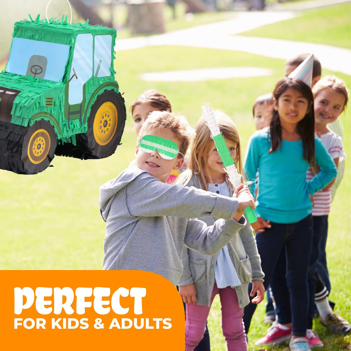 Birchio construction-themed pinata sets vivid mood for kids and adults