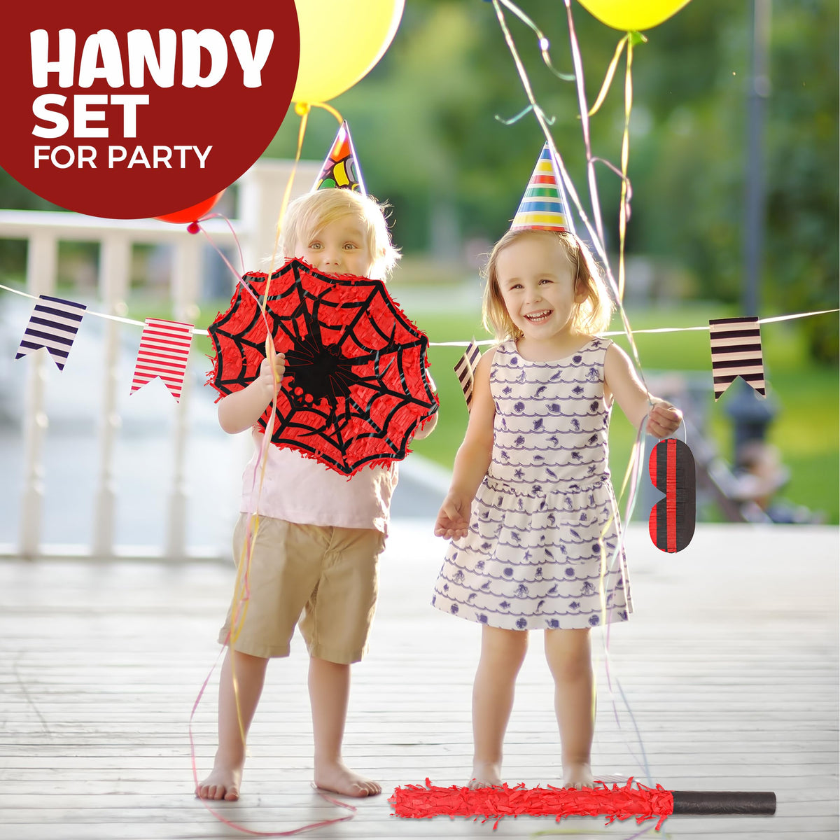 Birchio pinatas crafted from sturdy cardboard for durable party decoration.