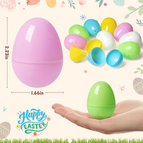 Birebebys fillable pastel eggs for candy, toys, and surprises