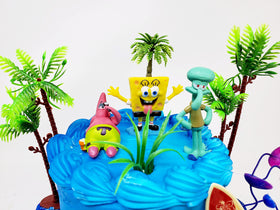 Birthday Celebrations Spongebob accessories add colorful detail to cake decorating.