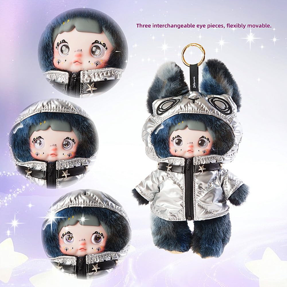 Soft Nommi plush with dynamic eye expressions for personality change.