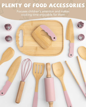 Biticolor premium gift packaging pink kitchen set ready to gift