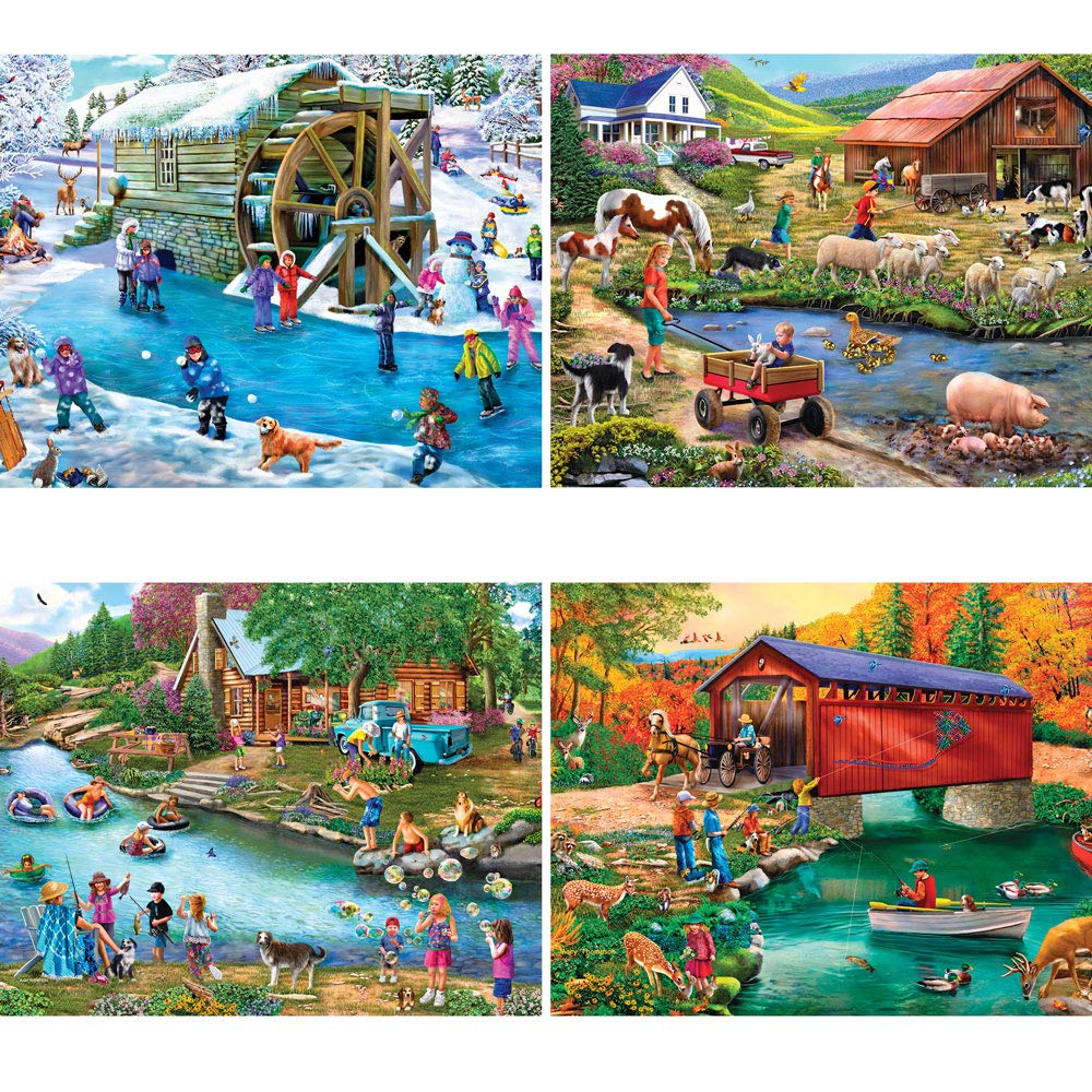 Bits and Pieces 500-piece puzzle box-open ready for unfolding hours of focus.