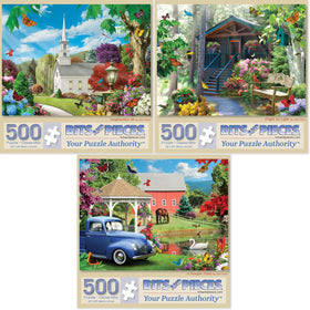 Bits and Pieces Alan Giana Seasons puzzle: immersive season scenes for thoughtful, relaxing evenings.