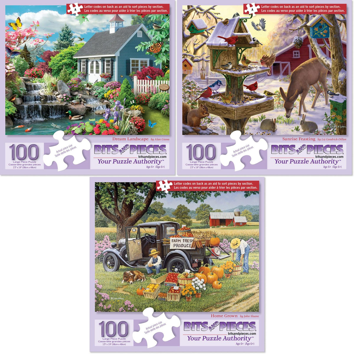 Bits and Pieces dream landscape puzzle—calming scene for focused, relaxing puzzle sessions.