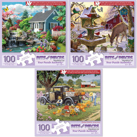Bits and Pieces dream landscape puzzle—calming scene for focused, relaxing puzzle sessions.