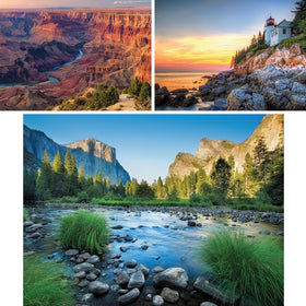 Bits and Pieces grand canyon 500pc puzzle closeup highlighting color and detail for immersive assembly