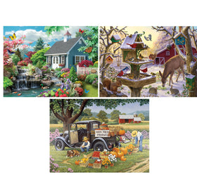 Bits and Pieces home-grown puzzle—cozy domestic scene supports family bonding.