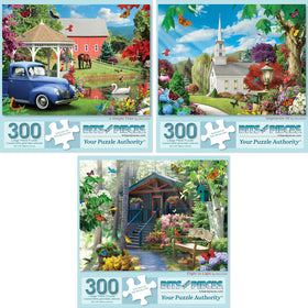 Bits and Pieces Inspiration puzzle shows simple time flight, ideal for mindful relaxation.