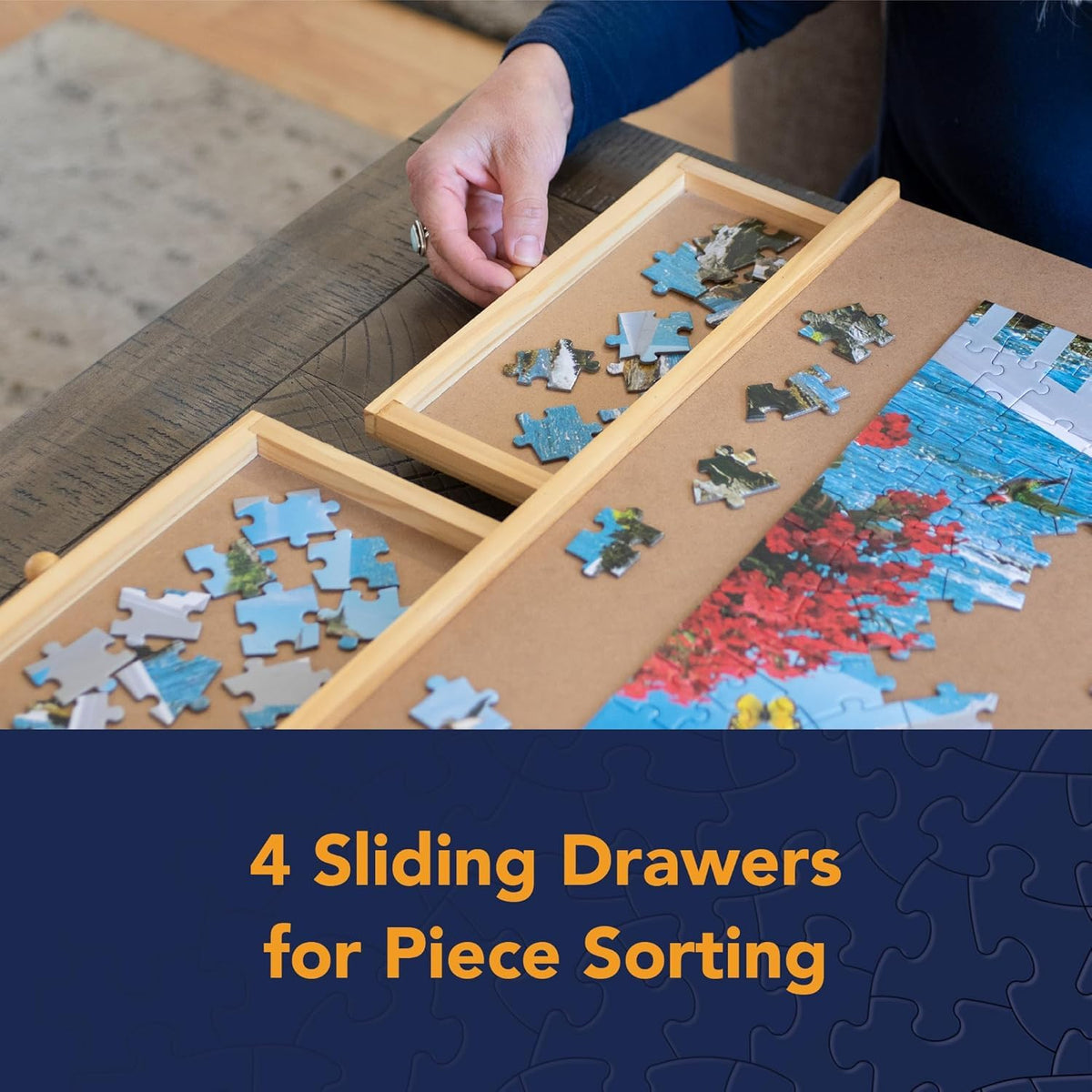 Bits and Pieces portable puzzle table easy to move between rooms