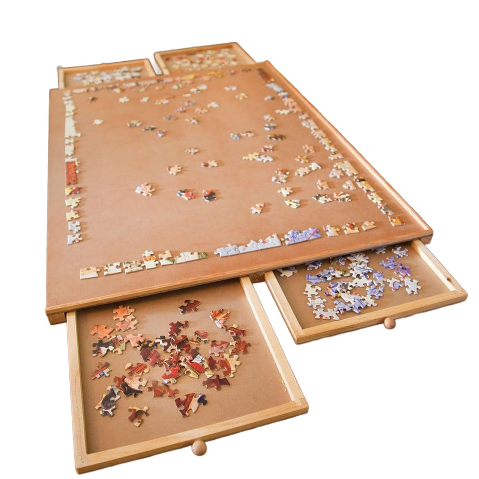 Bits and Pieces puzzle board with spacious workspace for up to 1000-piece puzzles
