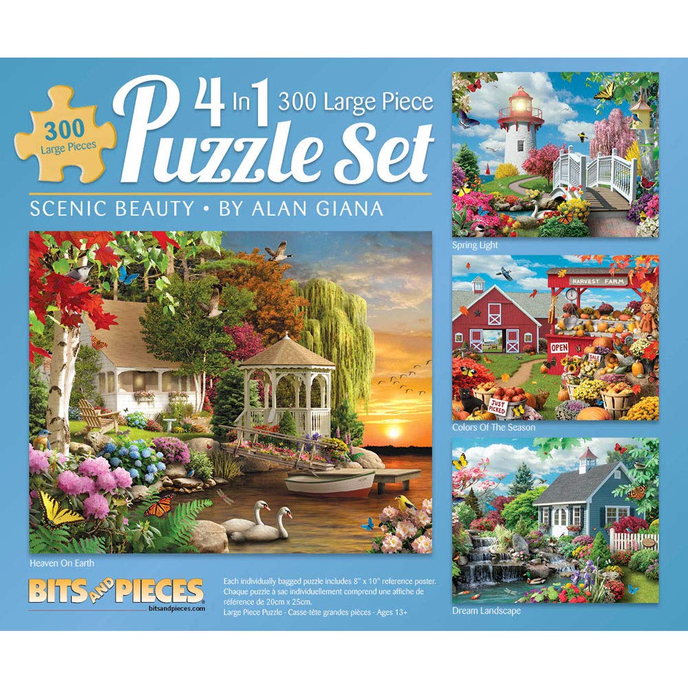 Bits and Pieces Scenic Beauty Collection by Alan Giana – lush mountain valley puzzle in daylight for calm focus