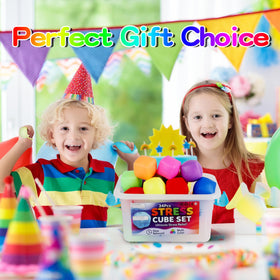 BitsFun durable slow-rebound cubes — designed for repeated squeezing and daily play.