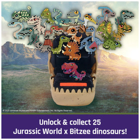 BITZEE Jurassic World connect-battle lets friends compete wirelessly.