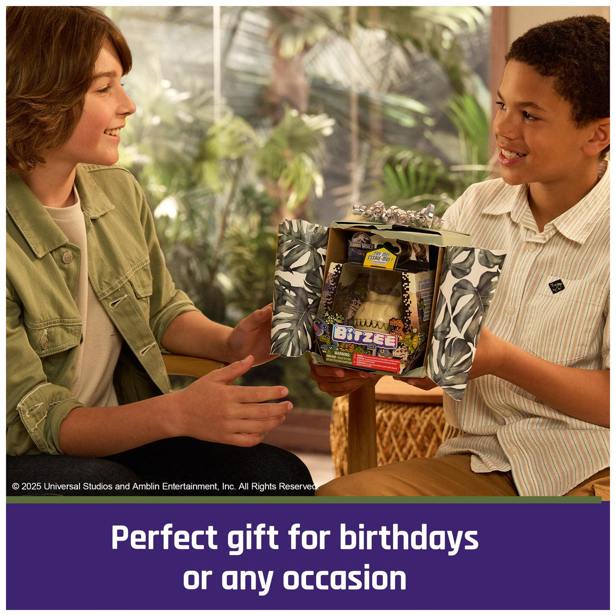 BITZEE Jurassic World screen-free toy supports unplugged play.