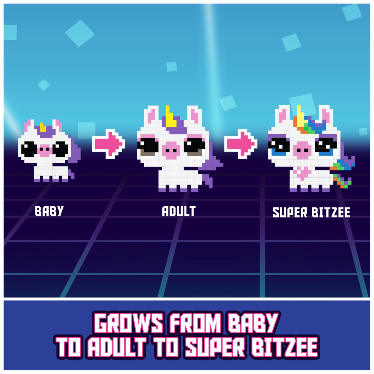 BITZEE Magicals treasure chest rewards gems to unlock new characters.