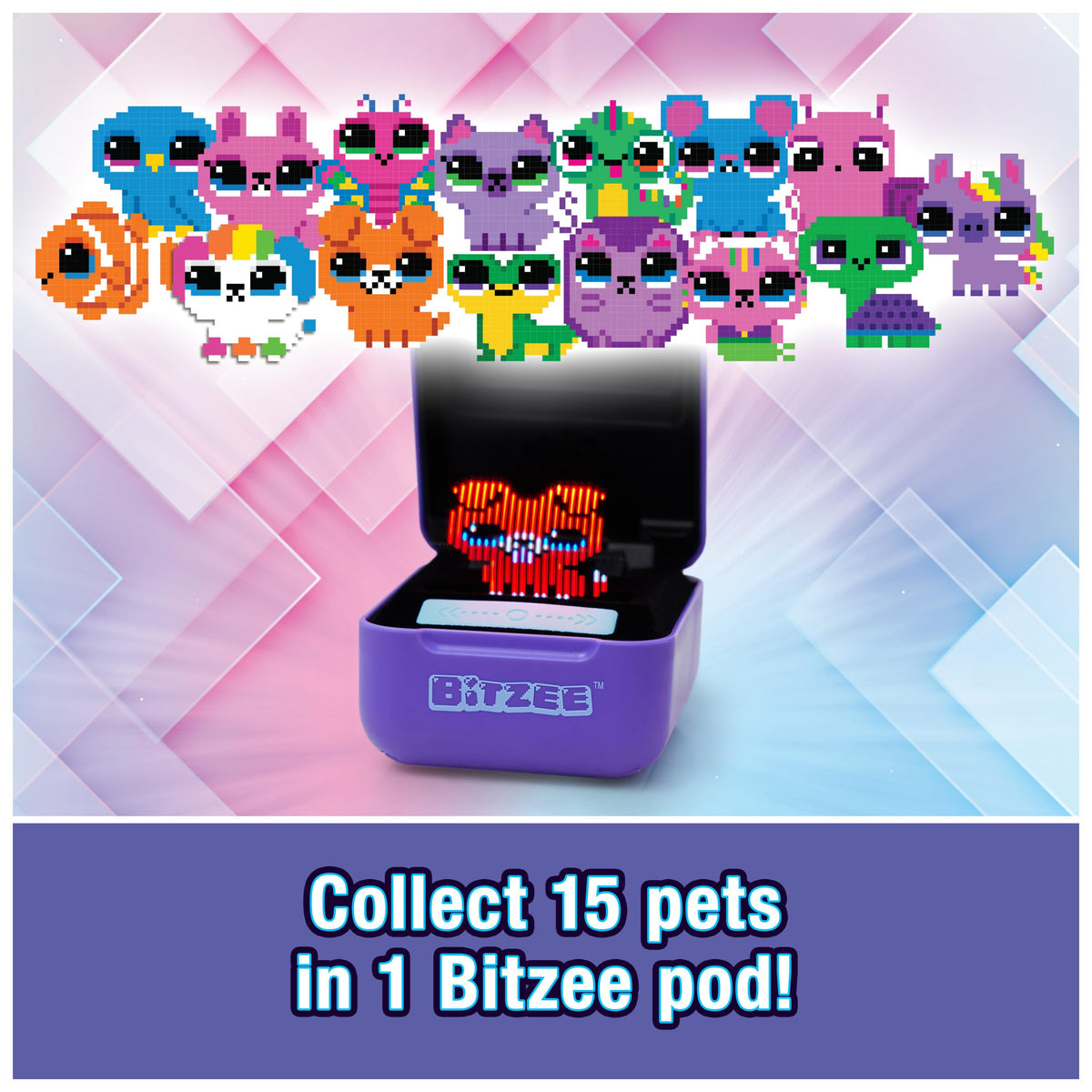 Adult Bitzee unlocks outfits and mini games for added fun.