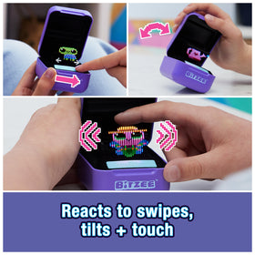 BITZEE responds to touch with swipes and tilts for engaging feedback.