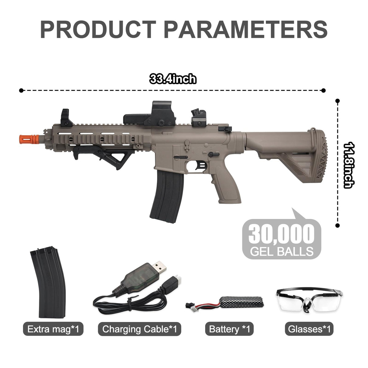 BIU BLASTER 30-Inch blaster durable nylon image conveys rugged outdoor durability