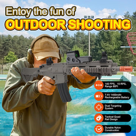 BIU BLASTER 30-Inch blaster side view highlighting ergonomic grip for long play
