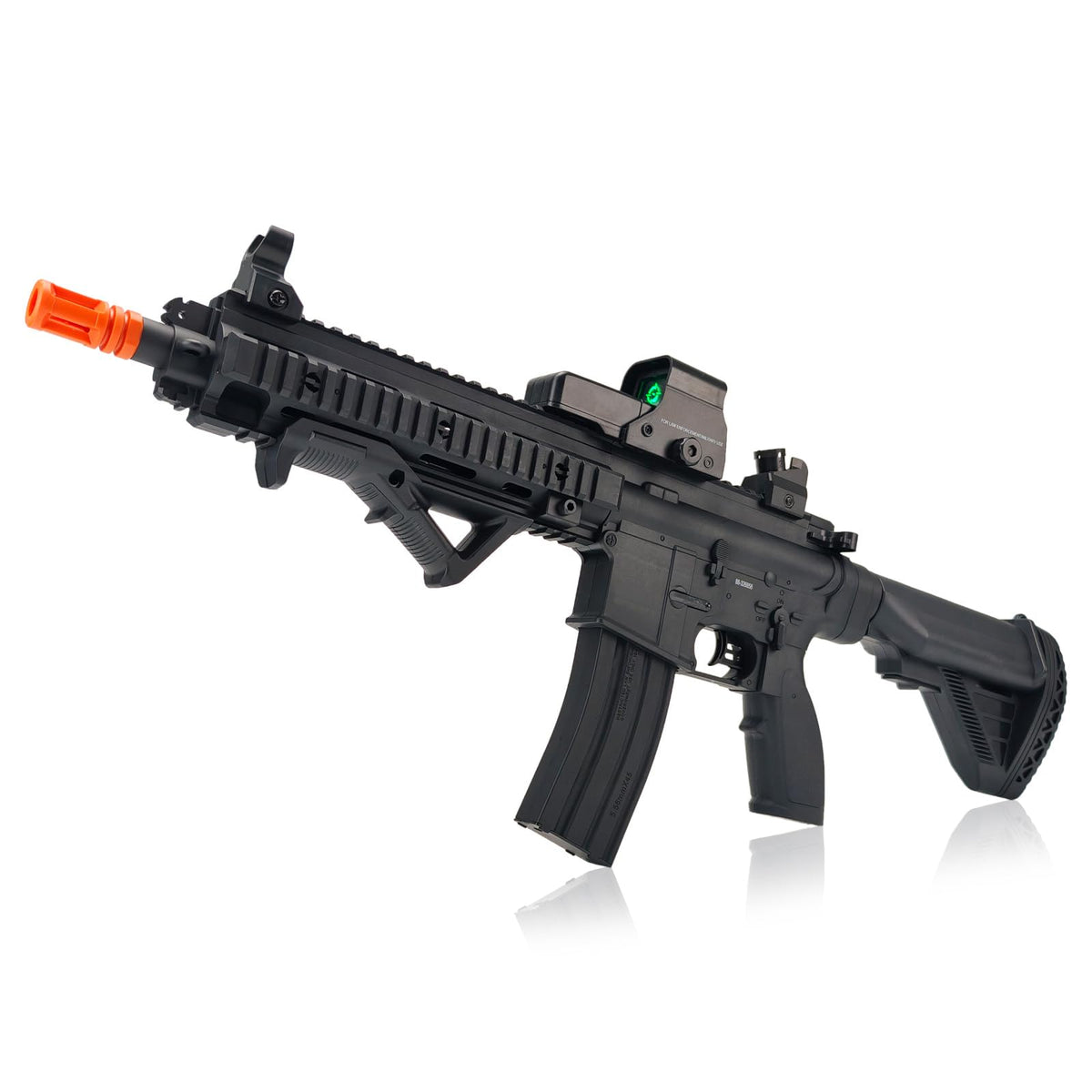 BIU BLASTER gel ball blaster ready for outdoor battles.