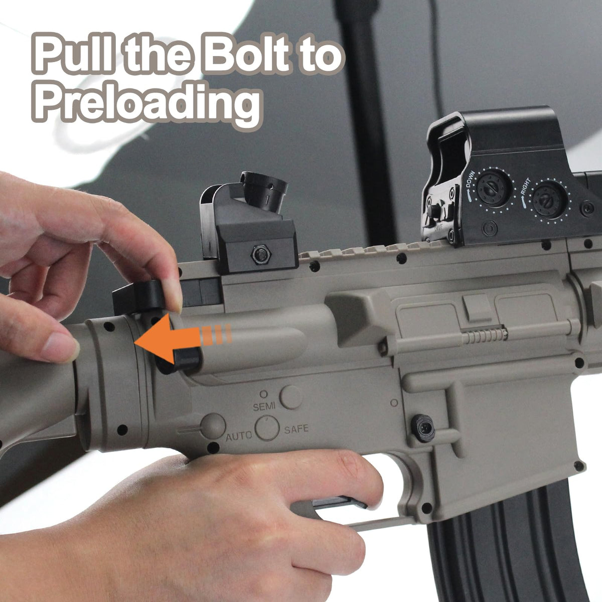 BIU BLASTER dual sights and holographic scope boost aiming accuracy in varied terrain