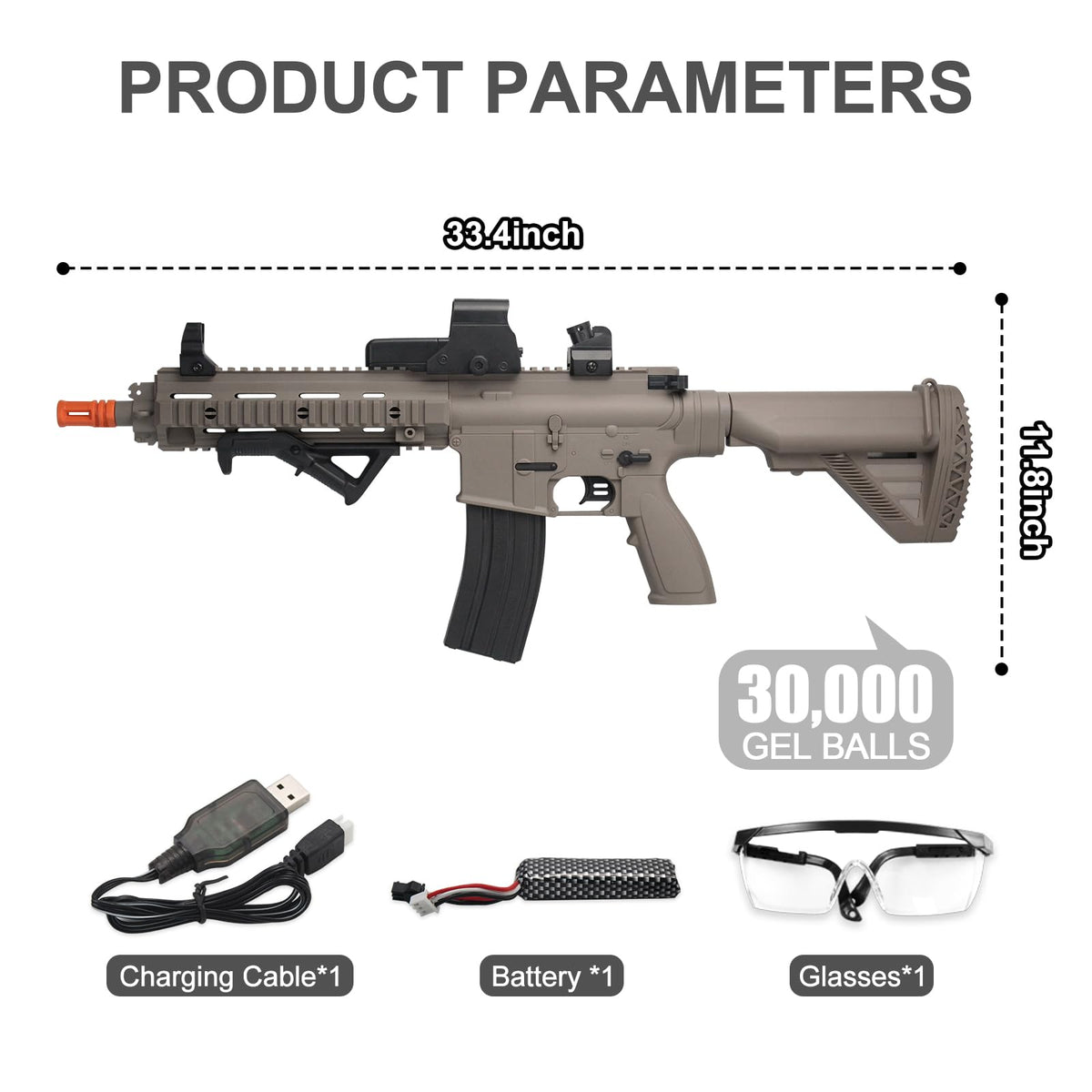 BIU BLASTER rechargeable battery image highlights extended outdoor playtime
